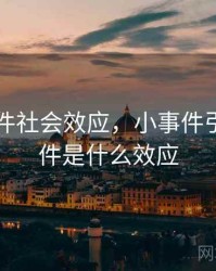 91大事件社会效应，小事件引发大事件是什么效应