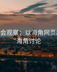 2025社会观察：以海角网页版为例，海角讨论