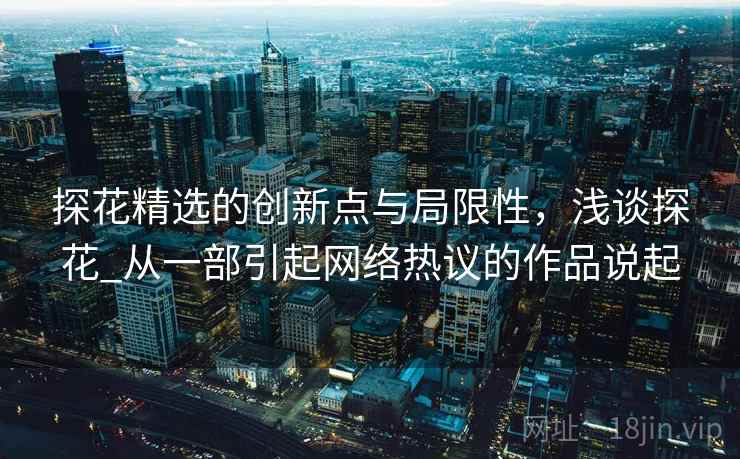探花精选的创新点与局限性，浅谈探花_从一部引起网络热议的作品说起
