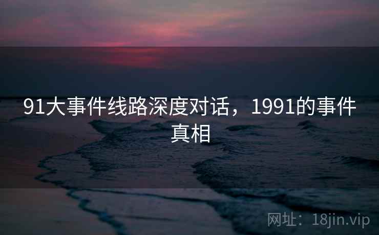 91大事件线路深度对话,1991的事件真相 91大事件线路深度对话,1991的事件真相